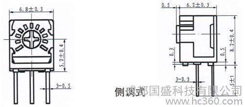 BOCHEN博晨3323P-1-103LF单圈可调电位器 精密微调的核心元件
